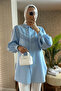 2109 Balloon Sleeve Shirt - Baby Blue