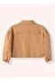 Baby Girl Long Sleeve Classic Button Closure Pocket Detailed Ruffle Stripe Detailed Jacket 0-5 Years Salmon - 2