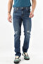 Men's String Ripped Jeans Blue - 6