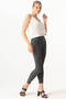 Women's Gray Skinny Jean Pants with Narrow Legs - 4