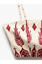 Viscose Ethnic Patterned Thin Strap Crop Bustier - 5