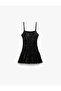 Sequin Sequined Square Neck Strap Mini Dress - 4