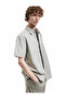 Classic Collar Cotton Buttoned Regular Fit Curled Short Sleeve Shirt - 2