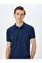 Slim Fit Short Sleeve Pique Fabric Cotton Polo Neck T-Shirt