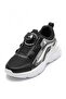 Automatic Lace-Up Black and White Children's Sports Shoes - 4