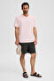 Almeri Men's 100% Cotton Soft Fabric V-Neck Pink T-Shirt - 4