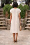 Minyon Floral Embroidered Linen Dress - 3