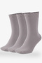 3-Piece Gray Men's Business Cotton Seamless Reinforced Thin Summer Socks - Premium - 2