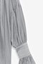 Women's Oversized Ruched Low-Shoulder Textured Shirt - Cuff Detail - 4