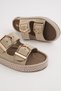 Goldy Women's Double Buckle Adjustable Comfortable Sole Daily Slippers - 3