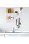 Pegboard Wall Panel Organizer Set, Durable Plastic Storage Kit for Home Office, White - 3