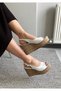 Women's Fenni 10 cm Wedge Heeled Cork Sole Shoes