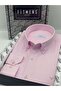 Slim Fit Long Sleeve Cotton Easy-To-Iron Men's Shirt with Gift Box Fs- 002225   - Pink
