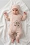 2-Piece Jumpsuit Set 3 - 6 Months Cuffed Snap-On Printed Jumpsuit and Hat "You Are a Star"