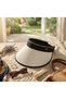 Wide Brim Straw Visor Hat, Uv Protection Adjustable Sports Beach Pool Tennis/Golf Visor - 2