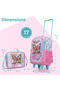 Set of 5 Trolley 17" School Bag Combo - Butterfly Mint - 8