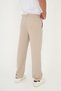Brocard Men's Baggy Fit Pants Elastic Waist Double Pleated Lycra Beige Comfortable Fabric Trousers - 6
