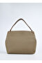 Khaki Women's Leather Shoulder Bag Carbyn04 Flt - 3