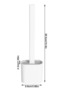 White Color Silicone Toilet Brush / Bendable Practical Silicone WC Toilet Bowl Brush - 2