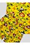 Boy's 100% Cotton Safari Patterned Yellow Short Sleeve Shorts Pajamas Set - 3