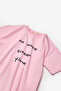 Pink Short Sleeve Motto Printed Kids T-Shirt - 5