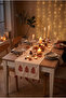 100% Cotton Linen Bohemian Punch Embroidered Table Runner – 40X 130 Elegant and Natural Tablecloth - 7