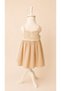 Girl's Strawberry Embroidered Bow Strap Muslin Dress and Bag Set - Strawberry Dress - 5