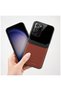 Samsung Galaxy Note 20 Ultra Compatible Case Lens Leather Case Brown - 3