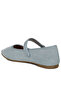 Women's Classic Denim Pin Buckle Ballerinas in Blue - 3