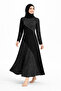 Women's Middle Age Patterned Mother's Combed Cotton Dress 4319 - 3