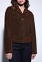 Brown Tassel Detailed Suede Women's Jacket - 5