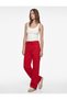 Cotton Pocket Detailed Waist-Tie Loose Trousers - Loose Straight Fit Jean