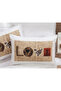 غطاء وسادة من قطعتين من الساتان القطني بنسبة 100% بنمط قلب الحب - 2