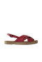 Fuchsia Leather Women's Espadrille Sandals 01Ws9912 - 2