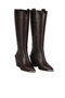 Brown Flotter Leather Women's Heeled Boots 33Wc20005 - 2