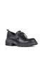 Black Leather Women's Classic Shoes 01Wd2105 - 2
