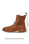 Tan Light Suede Women's Flat Boots 01Wz6702 - 3