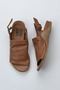 Brown Leather Women's Sandals 01Wu7603