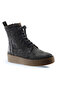 Gray Dark Suede Women's Flat Boots 01Wt3001 - 2