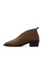 Brown Leather Women's Heeled Boots 01Wd4004 - 3