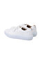 Women's White Leather Sneakers - 5
