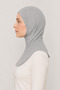 Women's Hijab Practical Neck-Covering Ninja Bonnet Gray Sports Bonnet - 2