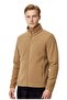 Men's Full Zipper Winter Top and Bottom Fleece Tracksuit Set Sand-Black - 3