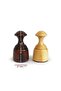 Handmade Boxwood Wooden Checkers Set 50mm Cream-Brown - 3