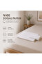 Single Bed Sheet Set 100% Cotton 160X240 cm Ecru Pillowcase Included - 3