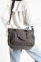 Sn 4017 Water Resistant Multi Compartment Crinkle Bag Sleeve Bag Shoulder K.Grey