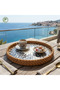 Mogadişu Handmade Rattan Tray 30 cm – Natural Wicker Presentation Tray, Bohemian Decorative Serving Tray - 7