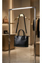 Genuine Leather Patent Leather Printed Women's Shoulder and Hand Bag Tote – with Compartments and Long Strap - 3