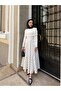 Drapeli Collar Hijab Sandy Fabric Blouse - 7