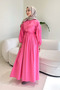 Fuchsia ButtoneD anD Waist GathereD Dress - 7